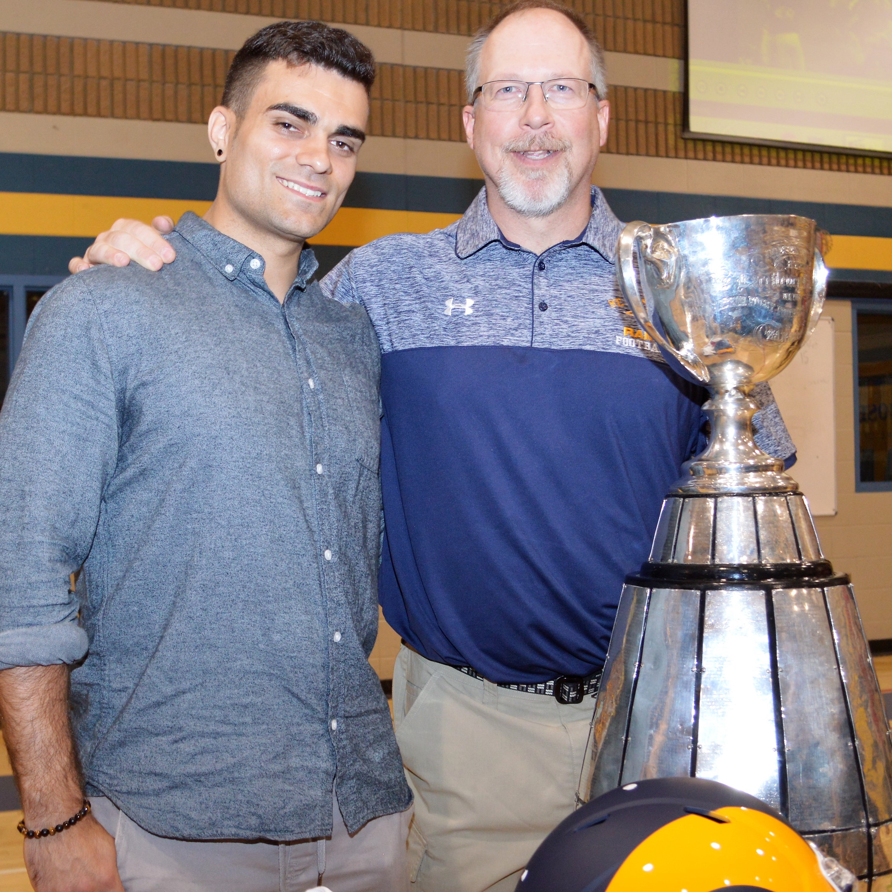Zack with coach Ursic